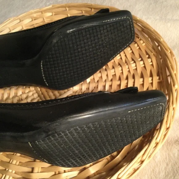 Cole Haan  Black Square Toe Heels - Picture 7 of 10